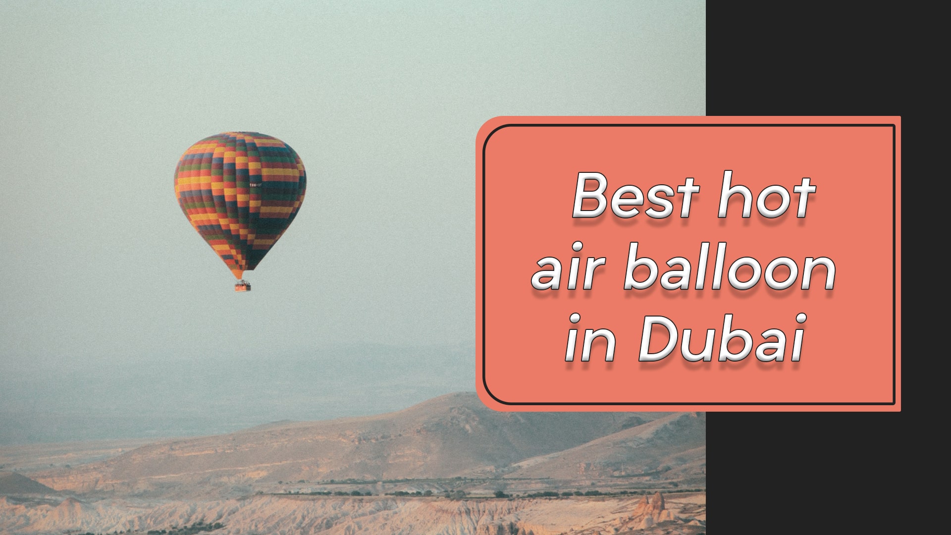 Best hot air balloon in Dubai